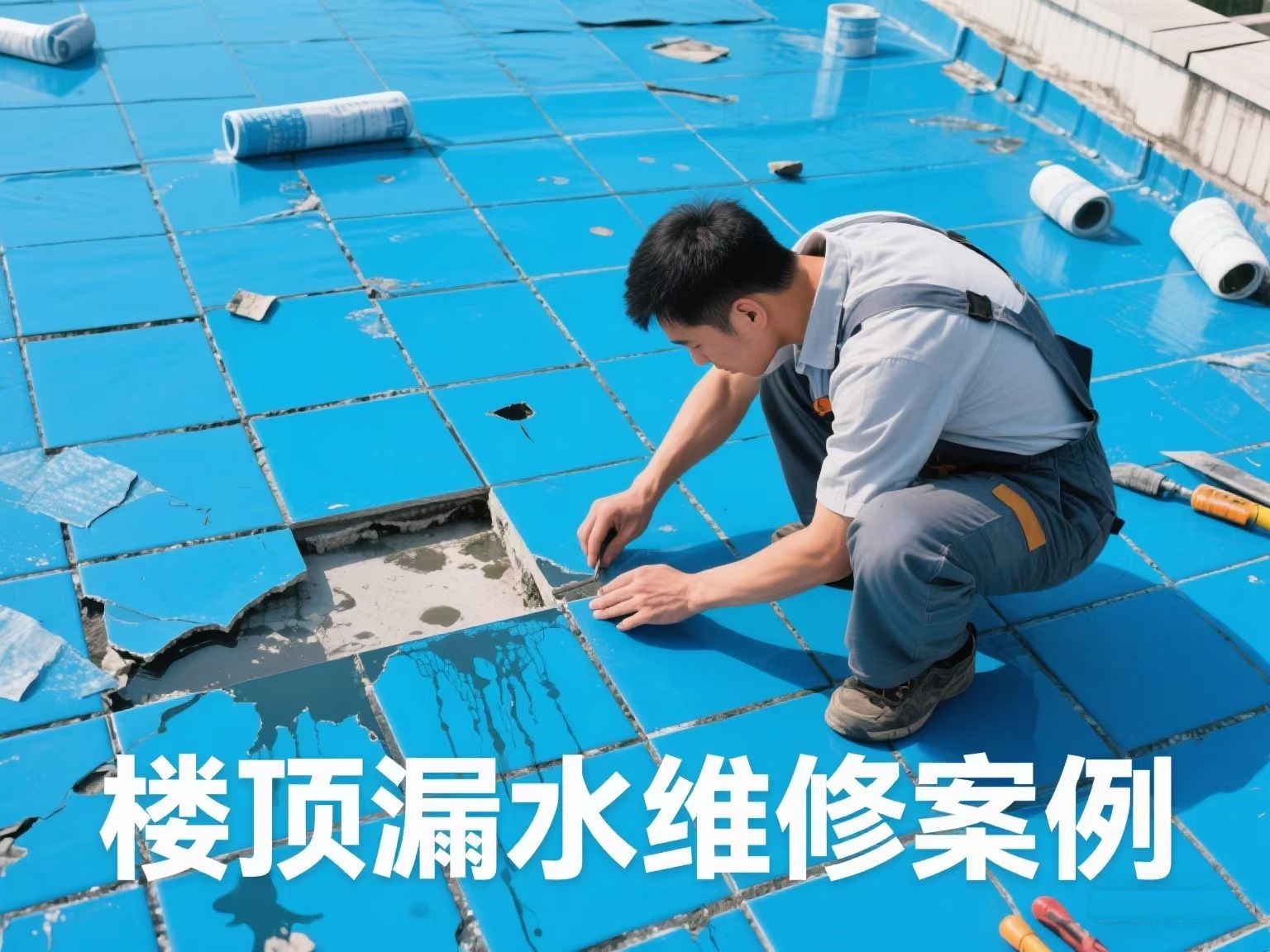 樓頂漏水專利技術(shù)維修案例